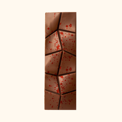 Felora Arabic Coffee chocolate bar — texture close-up