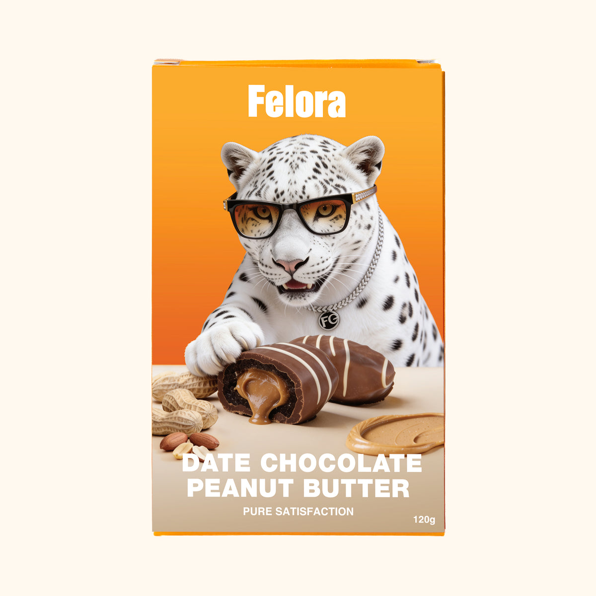 Felora Date Chocolate Peanut Butter — packaging front
