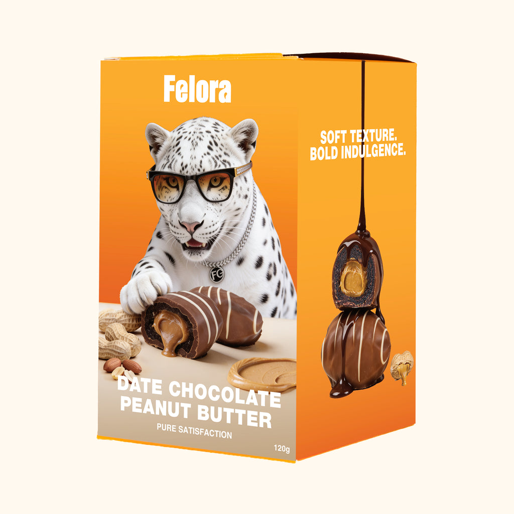 Felora Date Chocolate Peanut Butter — packaging angle