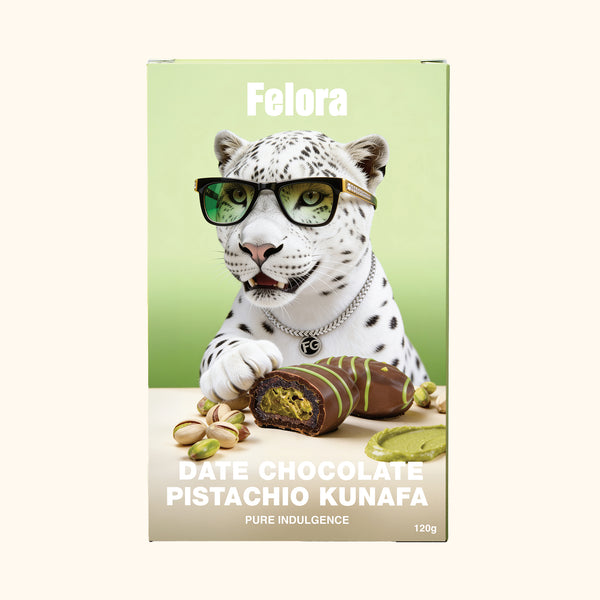 Felora Date Chocolate Pistachio Kunafa — packaging front