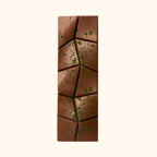 Felora Wild Zaatar chocolate bar — texture close-up