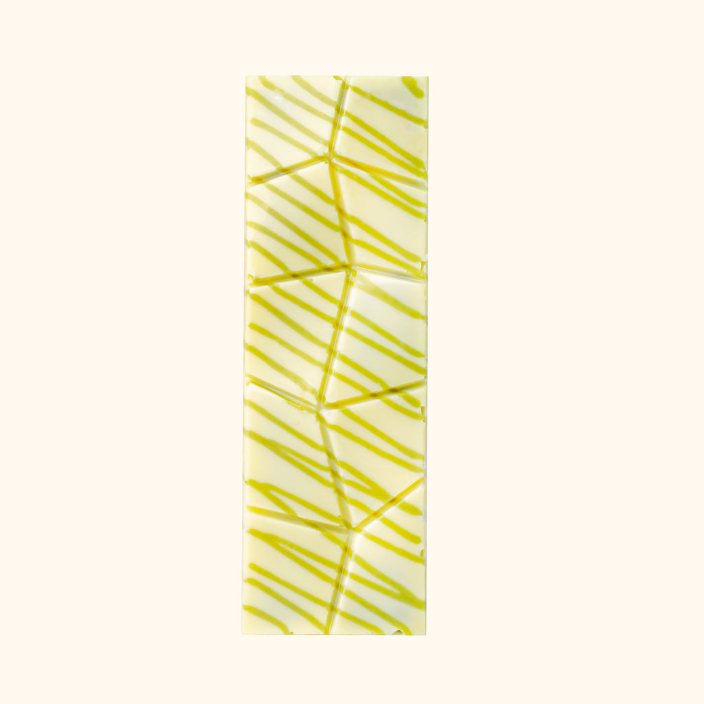 Felora Matcha Raspberry chocolate bar — texture close-up